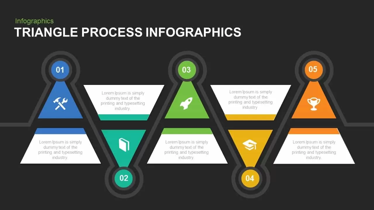 Triangle Process Infographic PowerPoint Template and Keynote Slide