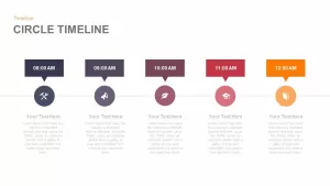 Circle Timeline PowerPoint Template and Keynote Slide
