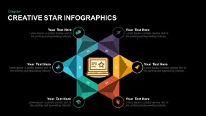 Creative Star Infographics Powerpoint template