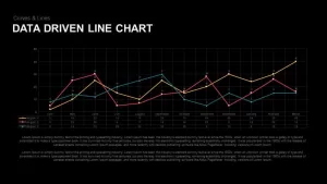 Data Driven Line Chart Powerpoint and Keynote template