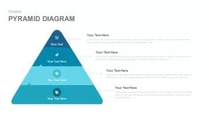 4 Stage Pyramid Diagram Template for PowerPoint and Keynote