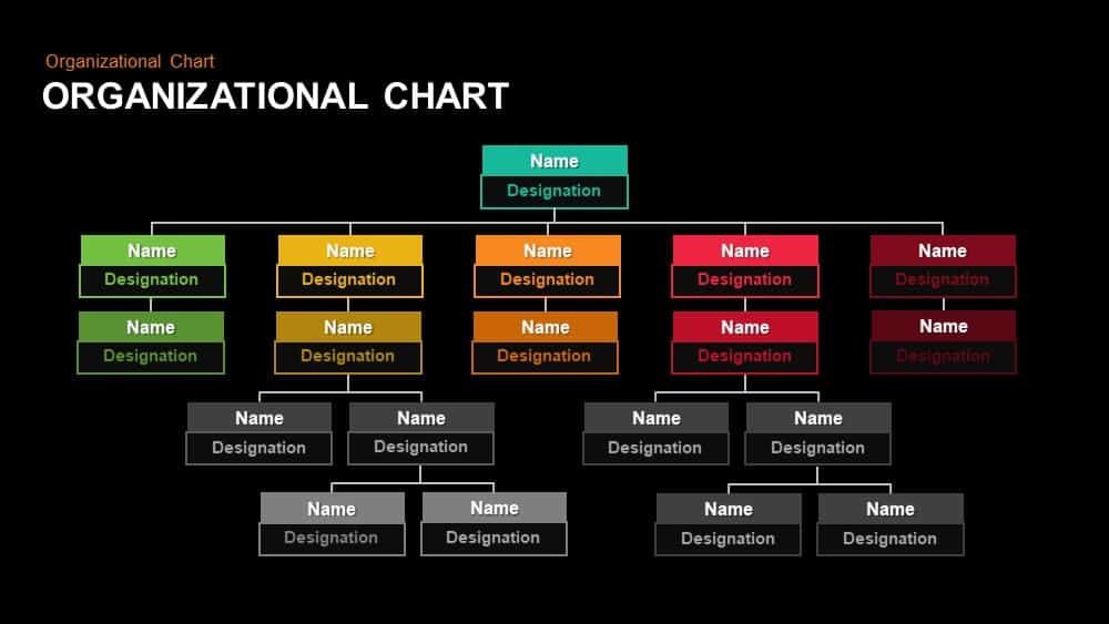 Organizational Chart Hierarchy Templates For Powerpoint And Keynote 2519