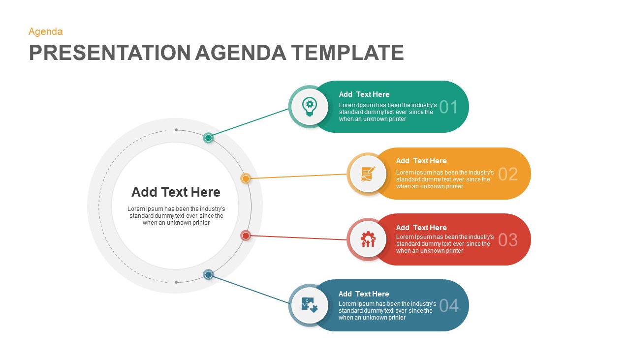 Presentation Agenda Template for PowerPoint Presentation