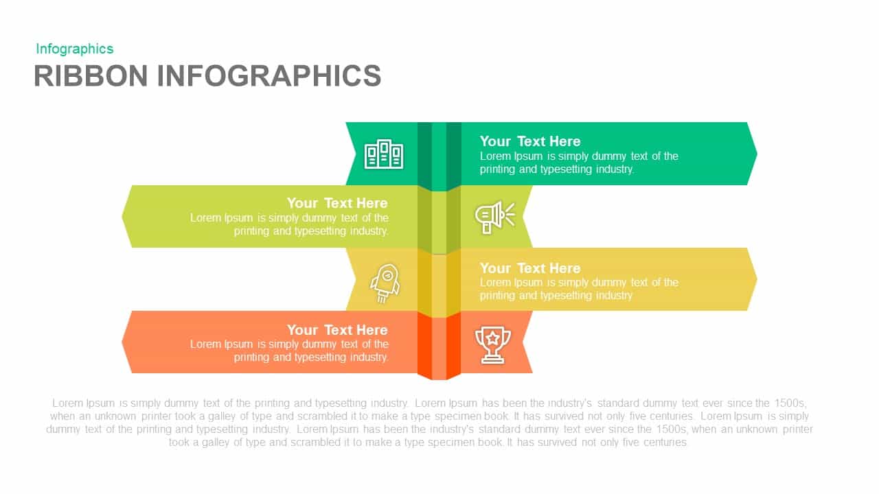 Ribbon Infographics Powerpoint and Keynote template