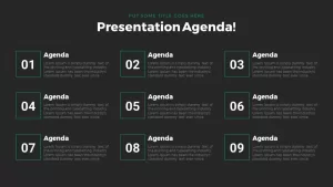 presentation agenda