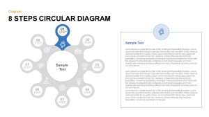 8 Steps Circular Diagram PowerPoint Template and Keynote Slide First Step