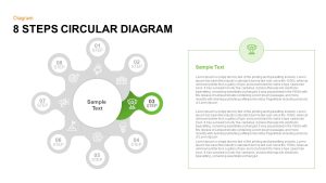 8 Steps Circular Diagram PowerPoint Template and Keynote Slide Third Step