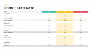 Income Statement powerpoint and keynote template