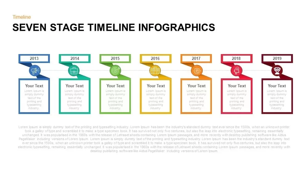 7 Stage Timeline Infographic PowerPoint Template and Keynote