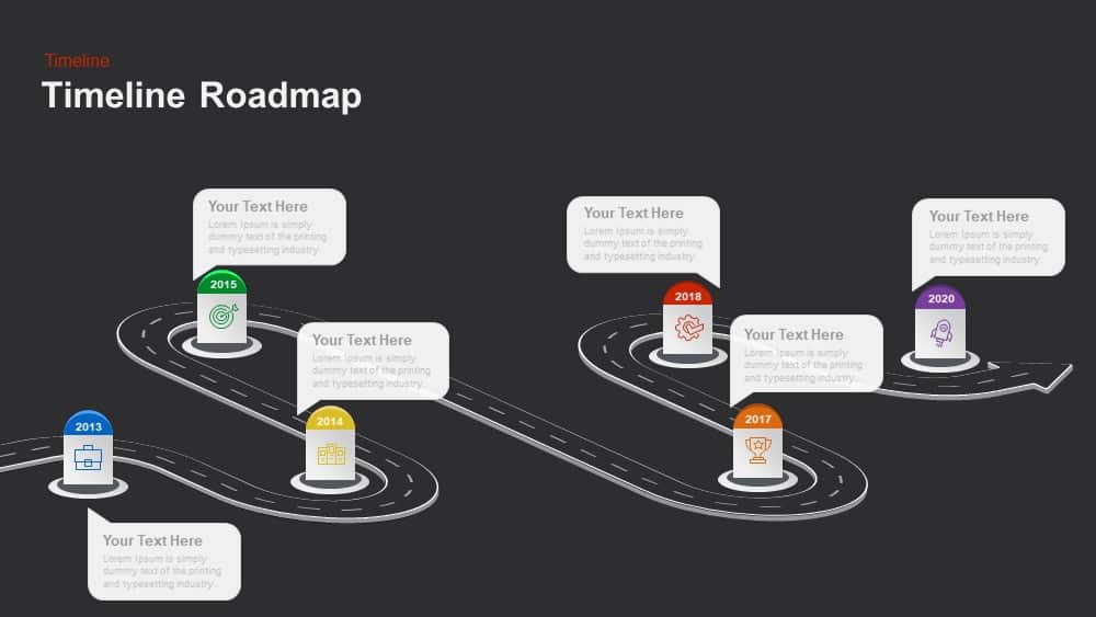 RoadMap Timeline Template PowerPoint