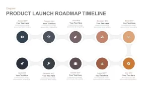 Product Launch Roadmap Timeline Template for PowerPoint