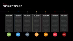 Bubble Timeline PowerPoint Template and Keynote Slide