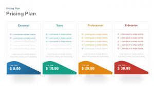 4 Pricing Plan Template for PowerPoint and Keynote Presentation