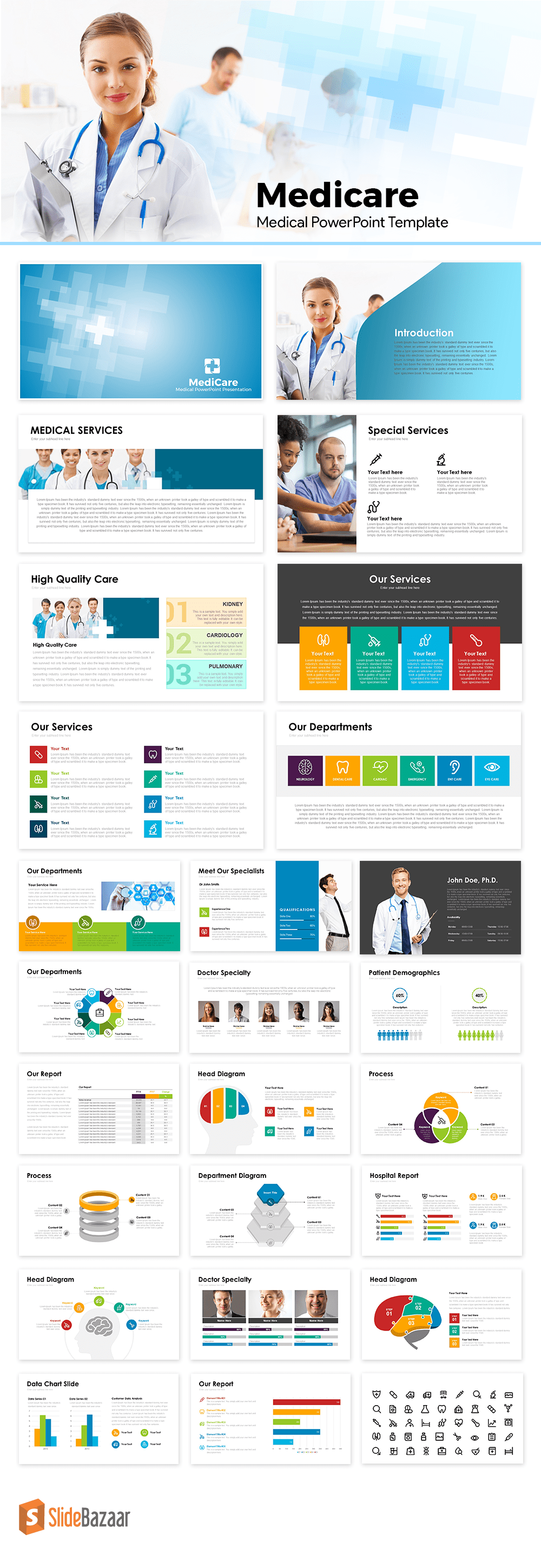 Medicare Medical PowerPoint Templates