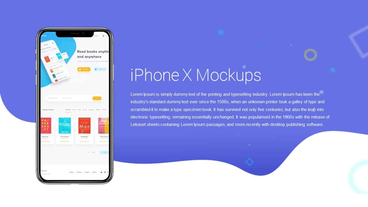 iPhone X PowerPoint Template