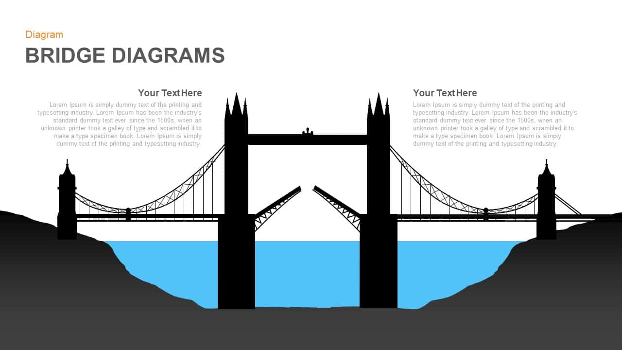 Bridge Diagram PowerPoint Template and Keynote Slide