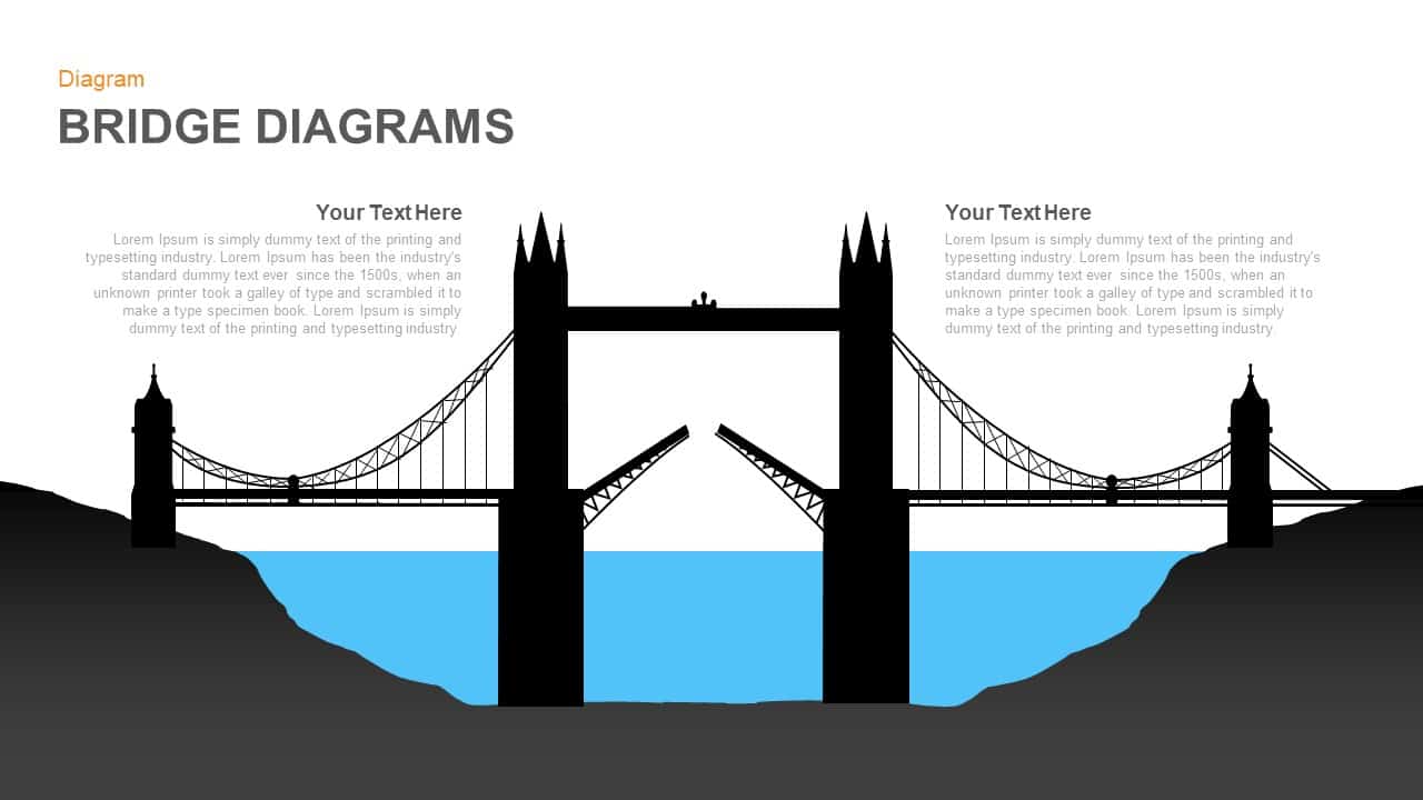 Bridge Diagram For Powerpoint And Keynote Presentation