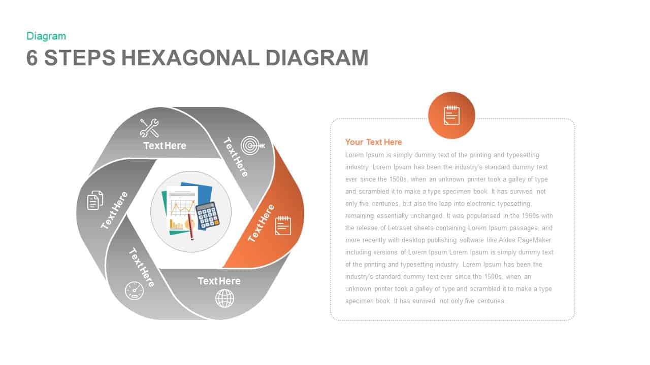 6 Steps Diagram Hexagon Powerpoint Template And Keynote Slidebzaar 4338