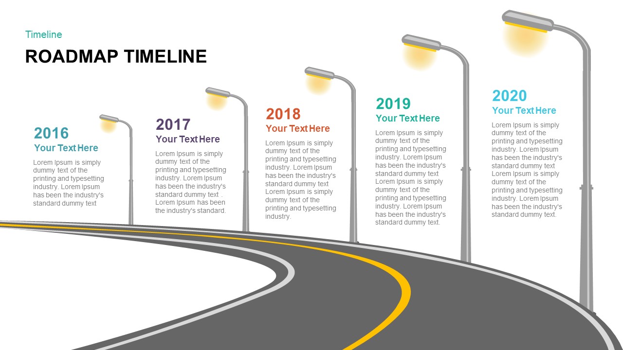 Animated Timeline Roadmap Template for Presentations