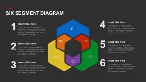 Six Segment Diagram PowerPoint template