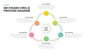 Six Staged Circular Process Diagram PowerPoint Template and Keynote Template 