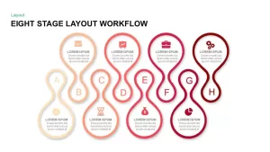 Eight Stage Layout Workflow PowerPoint Template &amp; Keynote Presentations