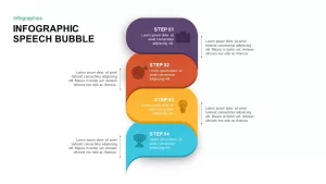 Infographic Speech Bubble PowerPoint Template &#038; Keynote Slide