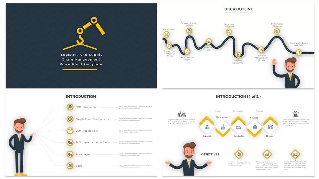 Logistics and Supply Chain Management PowerPoint Template