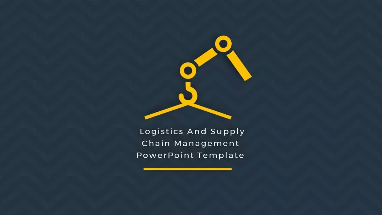 Logistics and supply chain management PowerPoint template