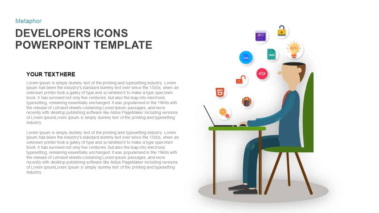 Metaphor Developers Icons PowerPoint Template