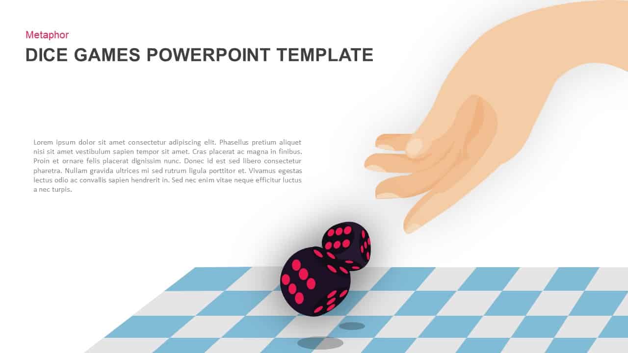 Dice Gaming PowerPoint Template for Presentations  Slidebazaar Intended For Powerpoint Template Games For Education