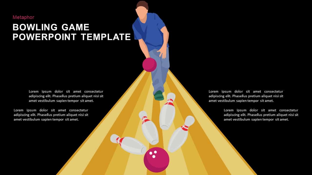 Game Bowling PowerPoint Template and Keynote