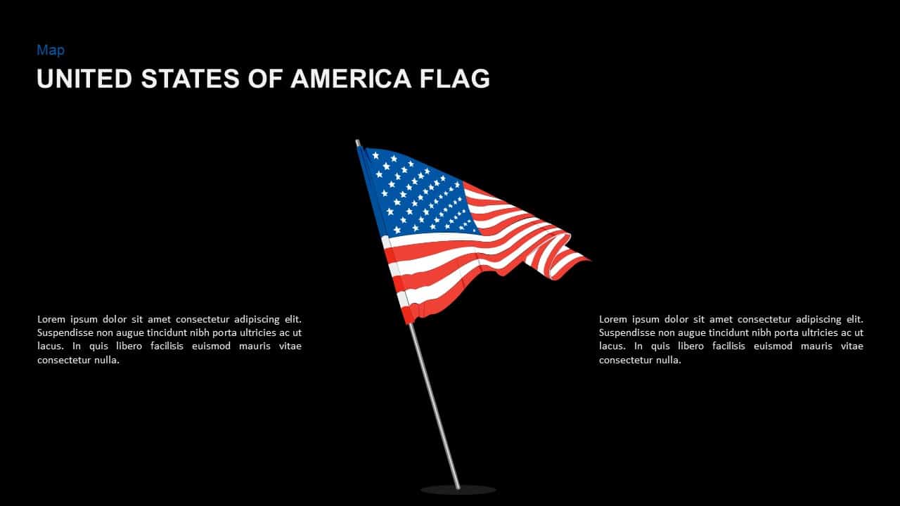 American Flag PowerPoint Template and Keynote Slide Slidebazaar