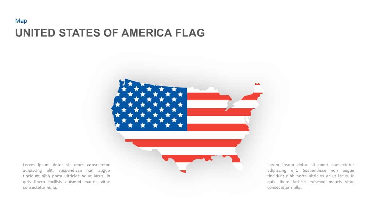 American Flag PowerPoint Template and Keynote Slide - Slidebazaar Within American Flag Powerpoint Template