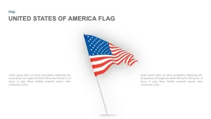 United States of America Flag PowerPoint Template and Keynote Slide