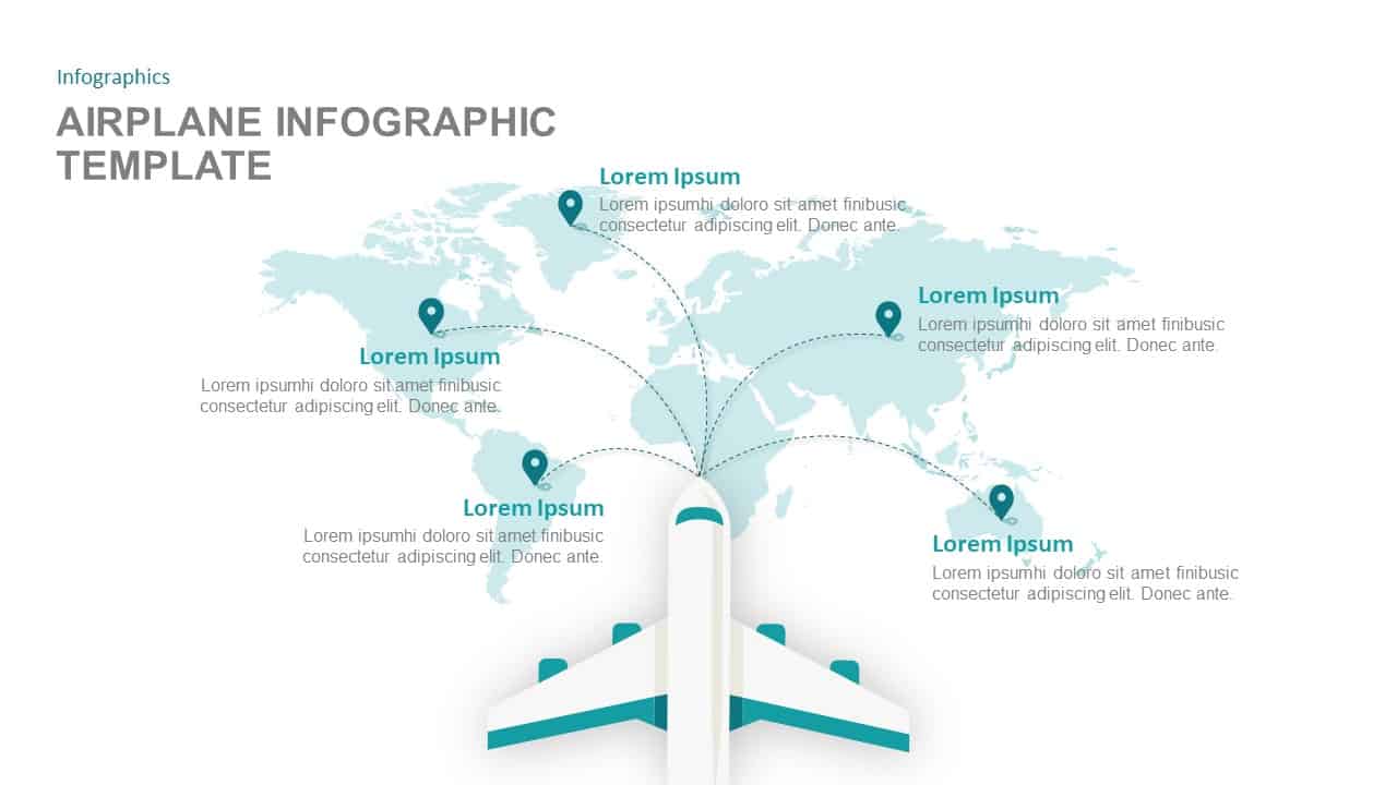 Airplane Infographic Template for PowerPoint And Keynote