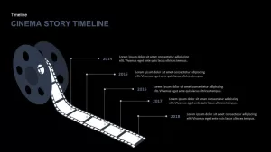 Cinema Story Timeline PowerPoint Template