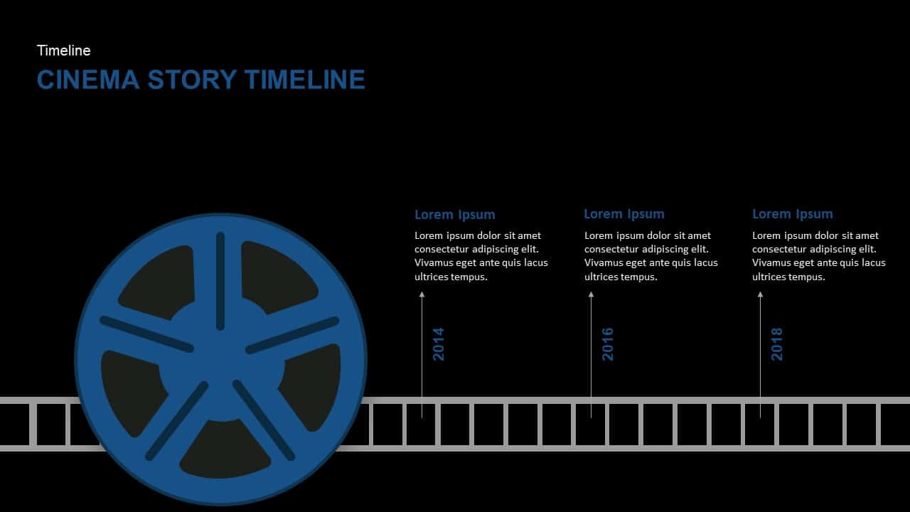 Film And Movie Reels  A PowerPoint Template from