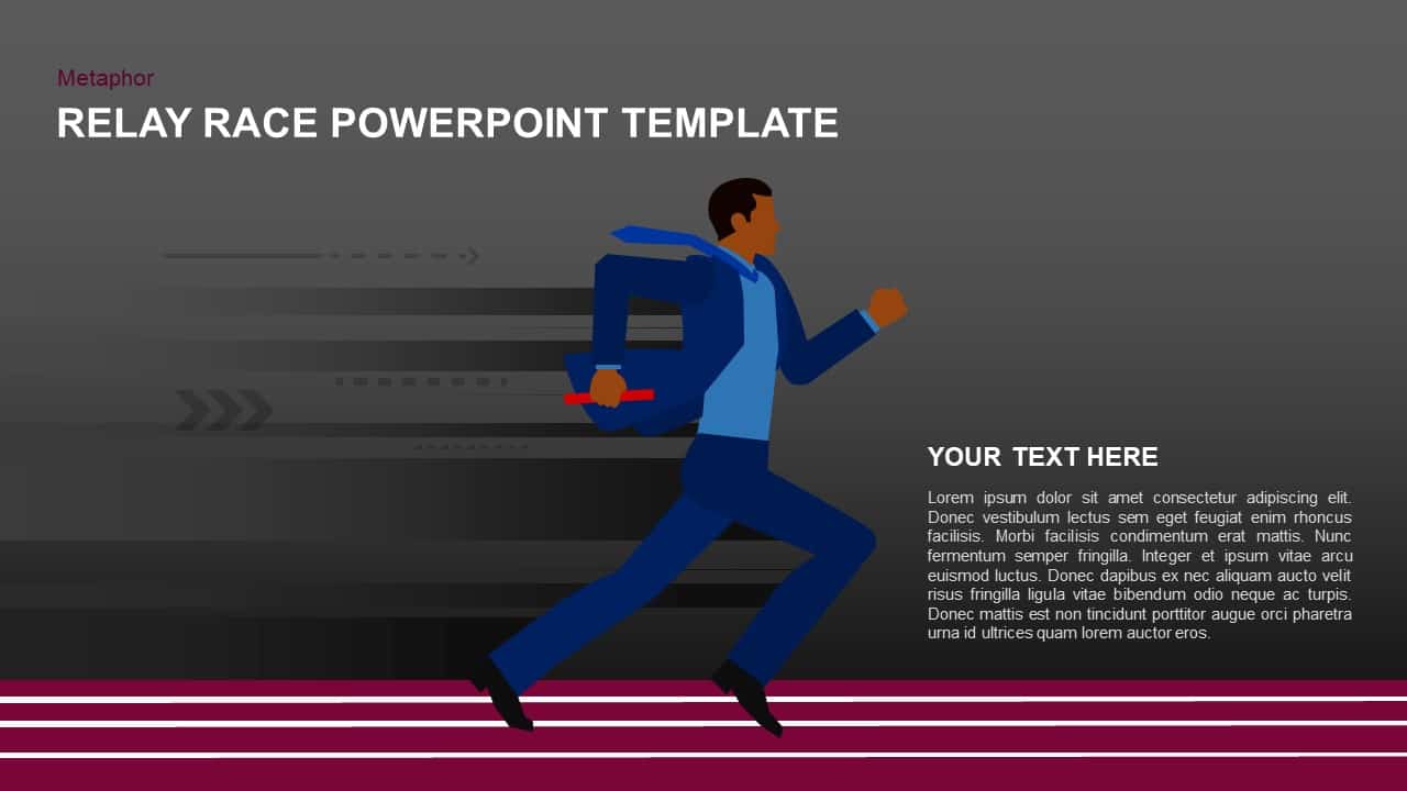 Relay Race Powerpoint Template Slidemodel