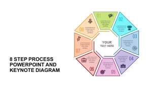 8 Step Process Diagram Template for PowerPoint