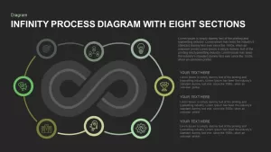 Infinity Process Diagram PowerPoint Template with Eight Sections