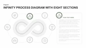 Infinity Process Diagram PowerPoint Template with Eight Sections