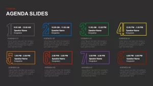 Business agenda powerpoint template and keynote slide