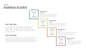 Business agenda powerpoint template and keynote slide