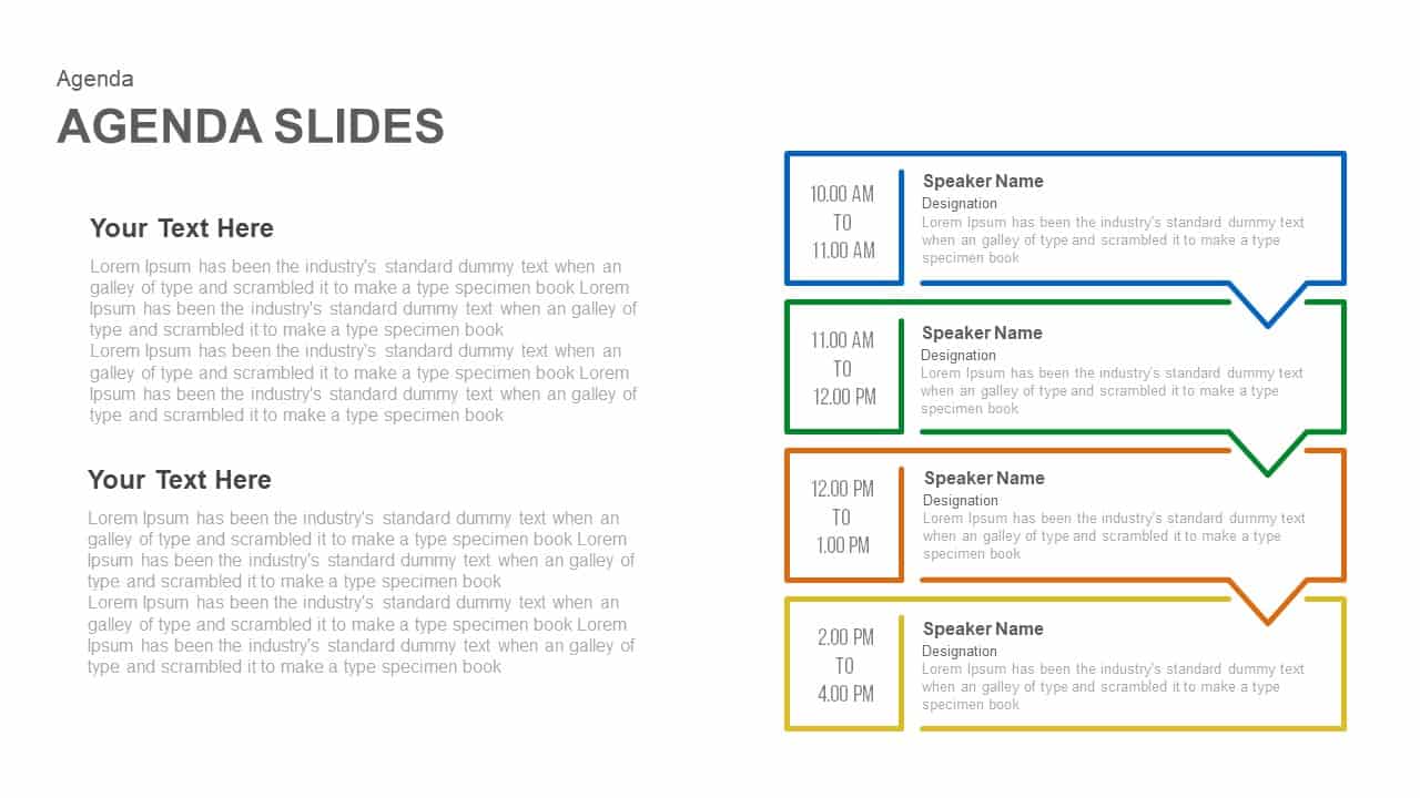 Business Agenda Powerpoint Template And Keynote Slide