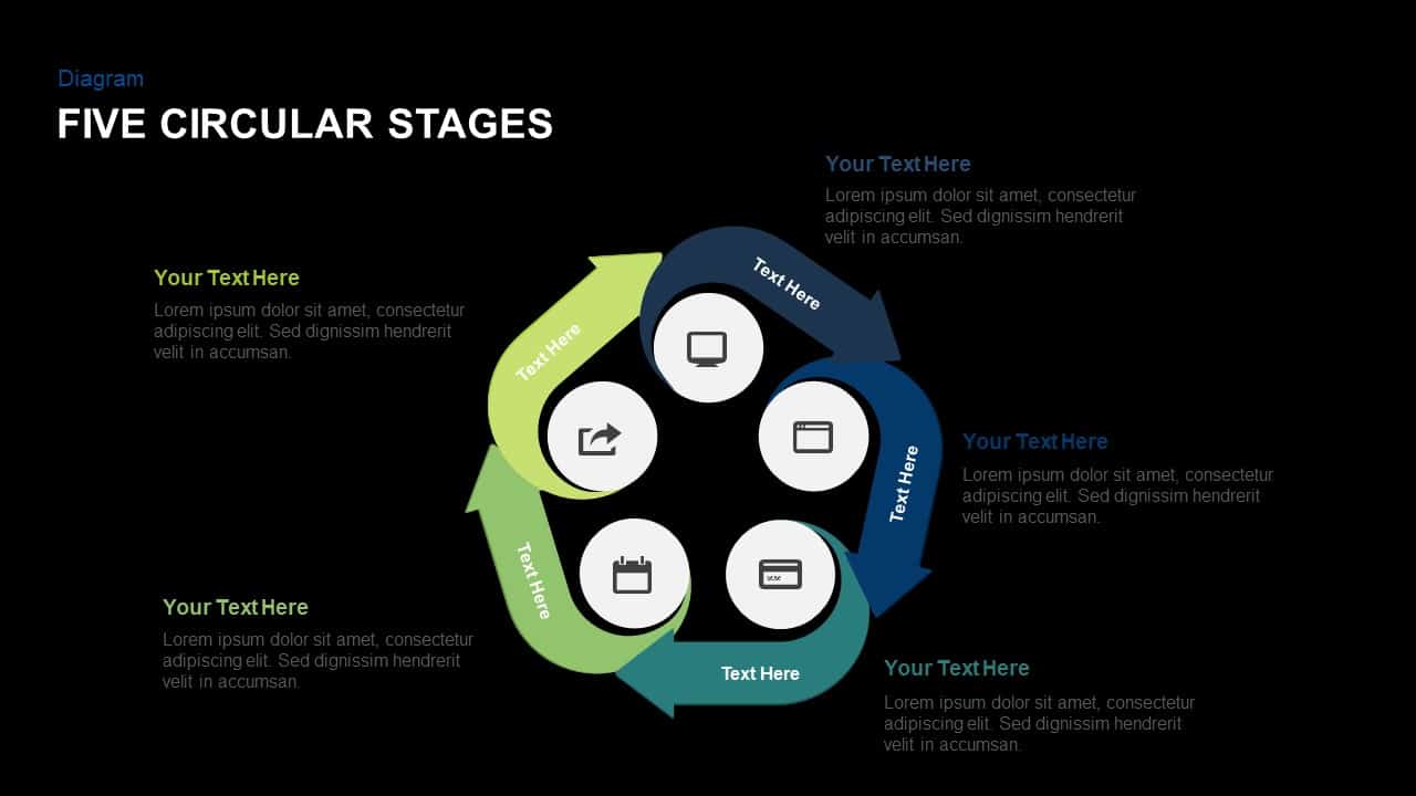 Circular Stages Powerpoint Template And Keynote Slide Riset 9371