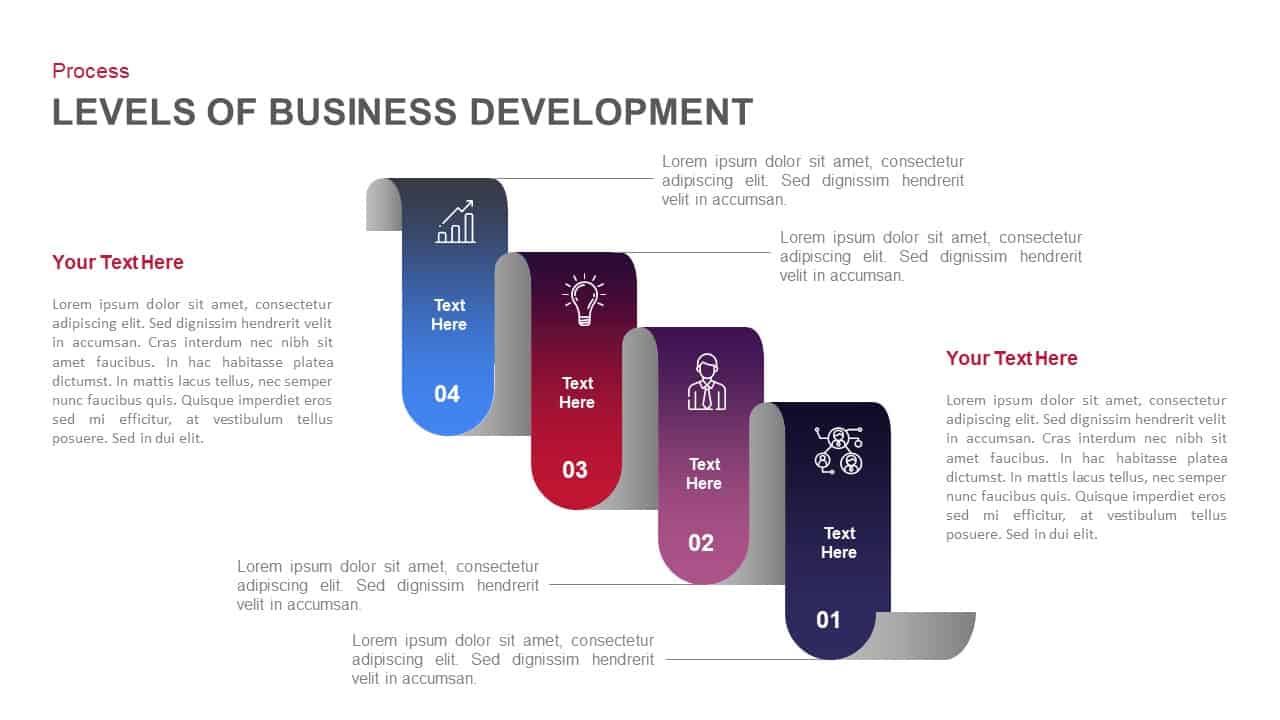 Stages of Business Development Template for PowerPoint and Keynote Slide