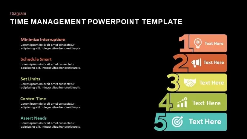 Time management powerpoint template and keynote