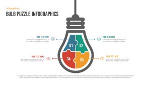 Bulb Puzzle Infographics Free PowerPoint Template