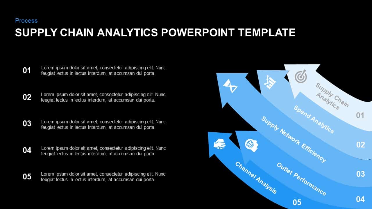 Supply chain analytics powerpoint template and keynote slide